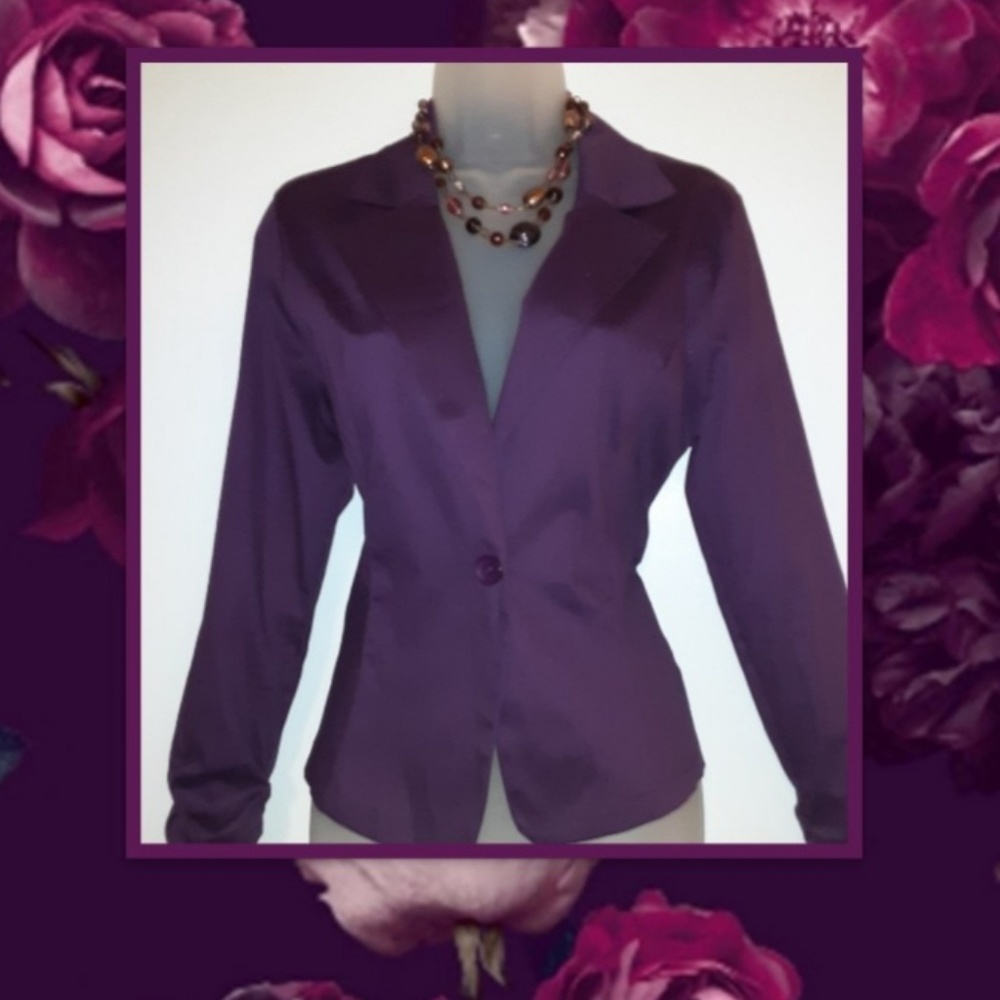 ♥️SOLD♥️ Purple Blazer XXL/China (12 U.S )